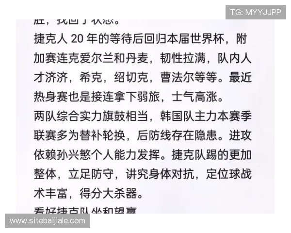 2026年世界杯韩国与捷克队控球率对比及比赛战术解析